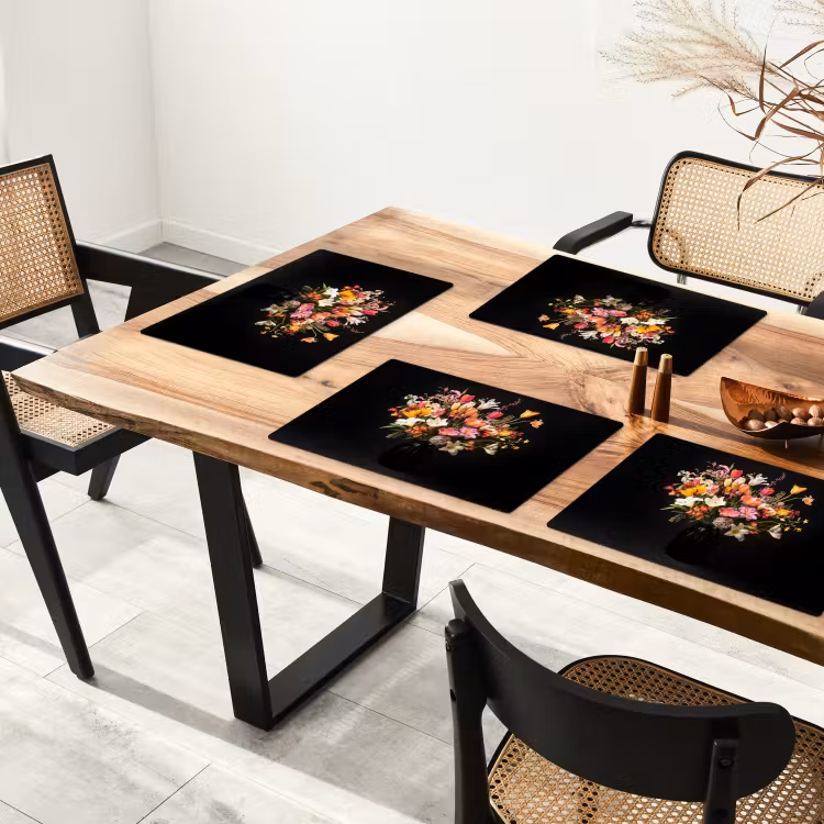 Sets de table en vinyle - Vase - Fleurs - Tulipes — 4