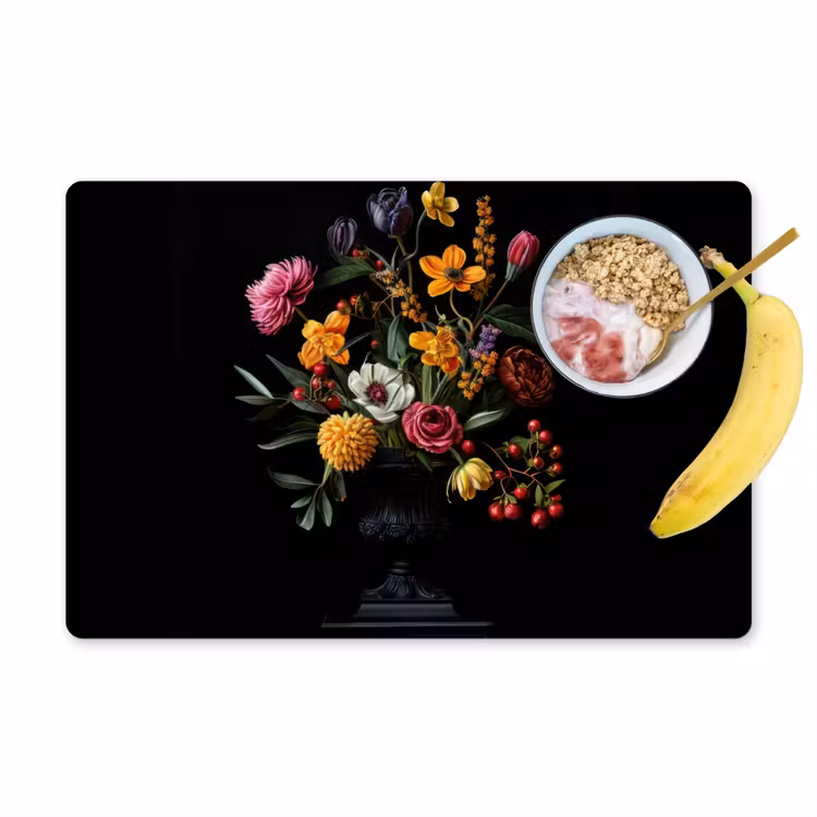 Sets de table en vinyle - Ornemental - Bouquet - Feuilles — 1