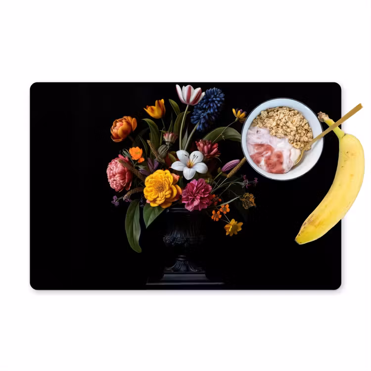 Sets de table en vinyle - Printemps - Fleurs - Classique - Vase — 1