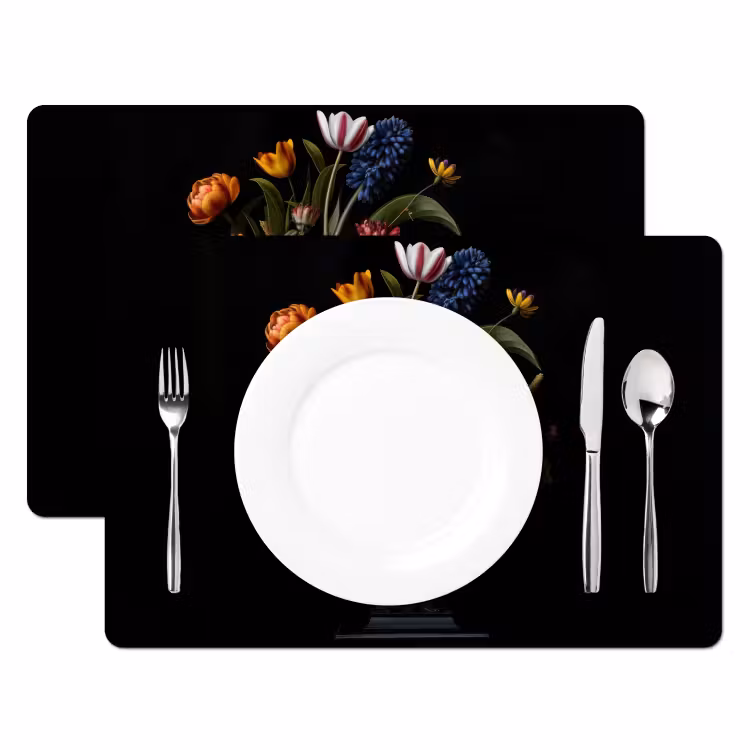 Sets de table en vinyle - Printemps - Fleurs - Classique - Vase — 2