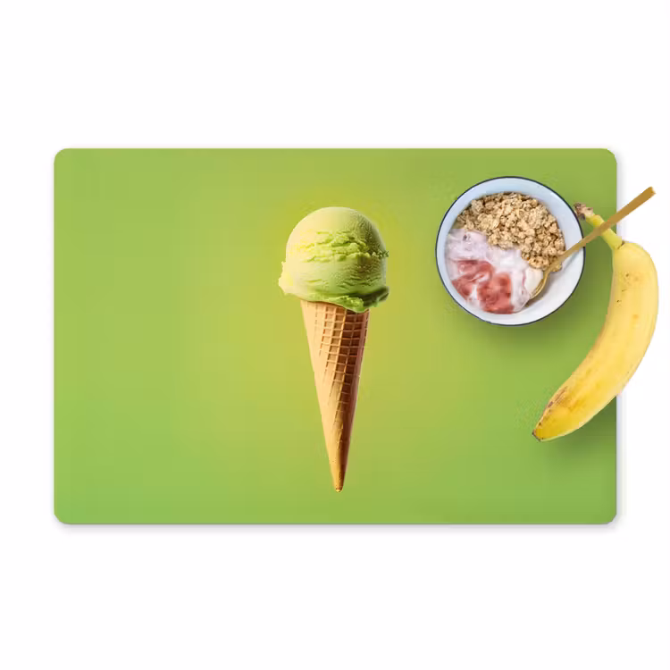 Sets de table - Corne - Cuillère à glace - Verte — 1