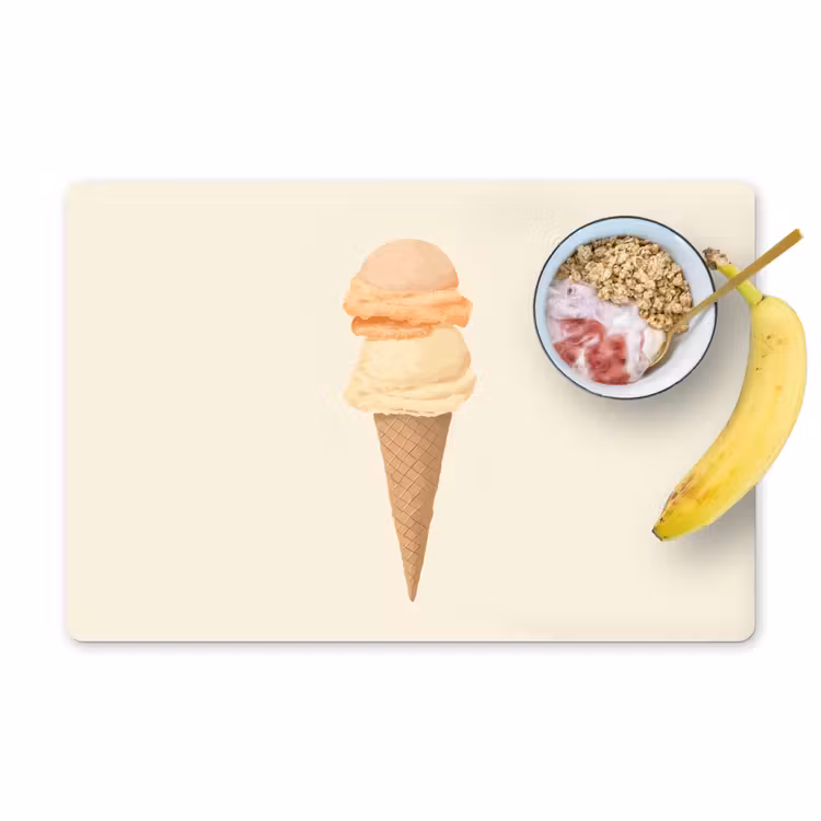 Sets de table - Minimaliste - Pelle à glace - Corne - Beige — 1