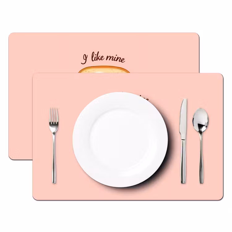 Sets de table - Pain - Illustration - Citation - Rose — 2