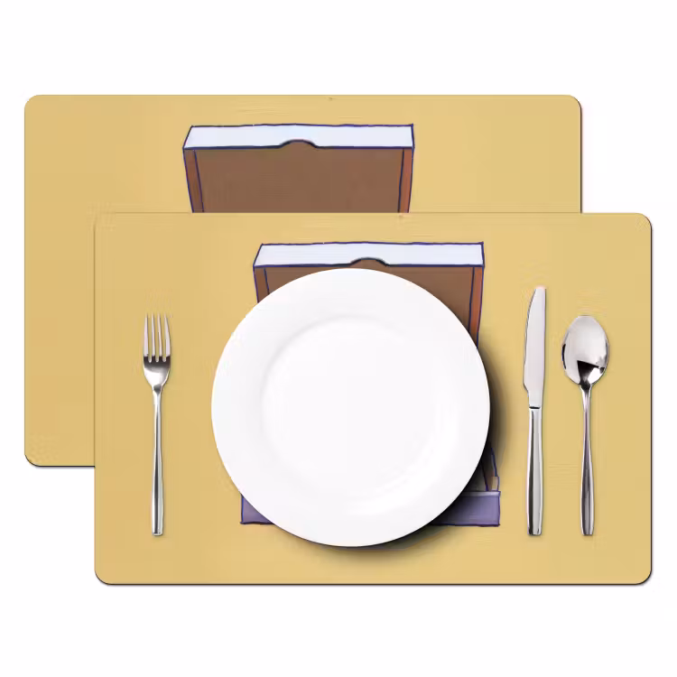 Sets de table - Pizza - Boîte - Salami - Illustration — 2