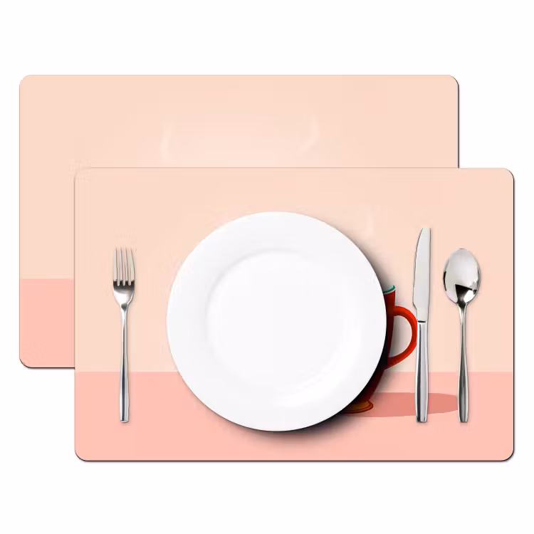 Sets de table - Tasses à thé - Fleurs - Rose - Sachets de thé — 2