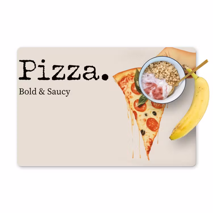 Sets de table en vinyle - Pizza - Fromage - Pepperoni — 1