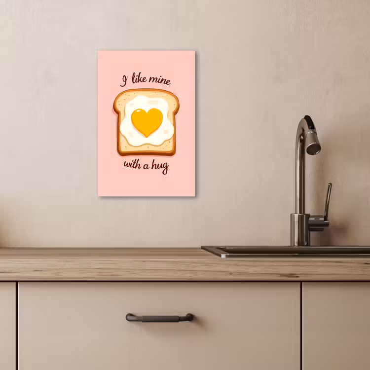 Tableau sur toile - Pain - Illustration - Citation - Rose — 4
