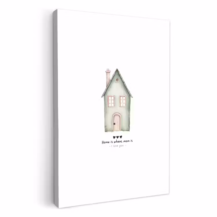 Tableau sur toile - Cottage - Green - Text - Loving — 2