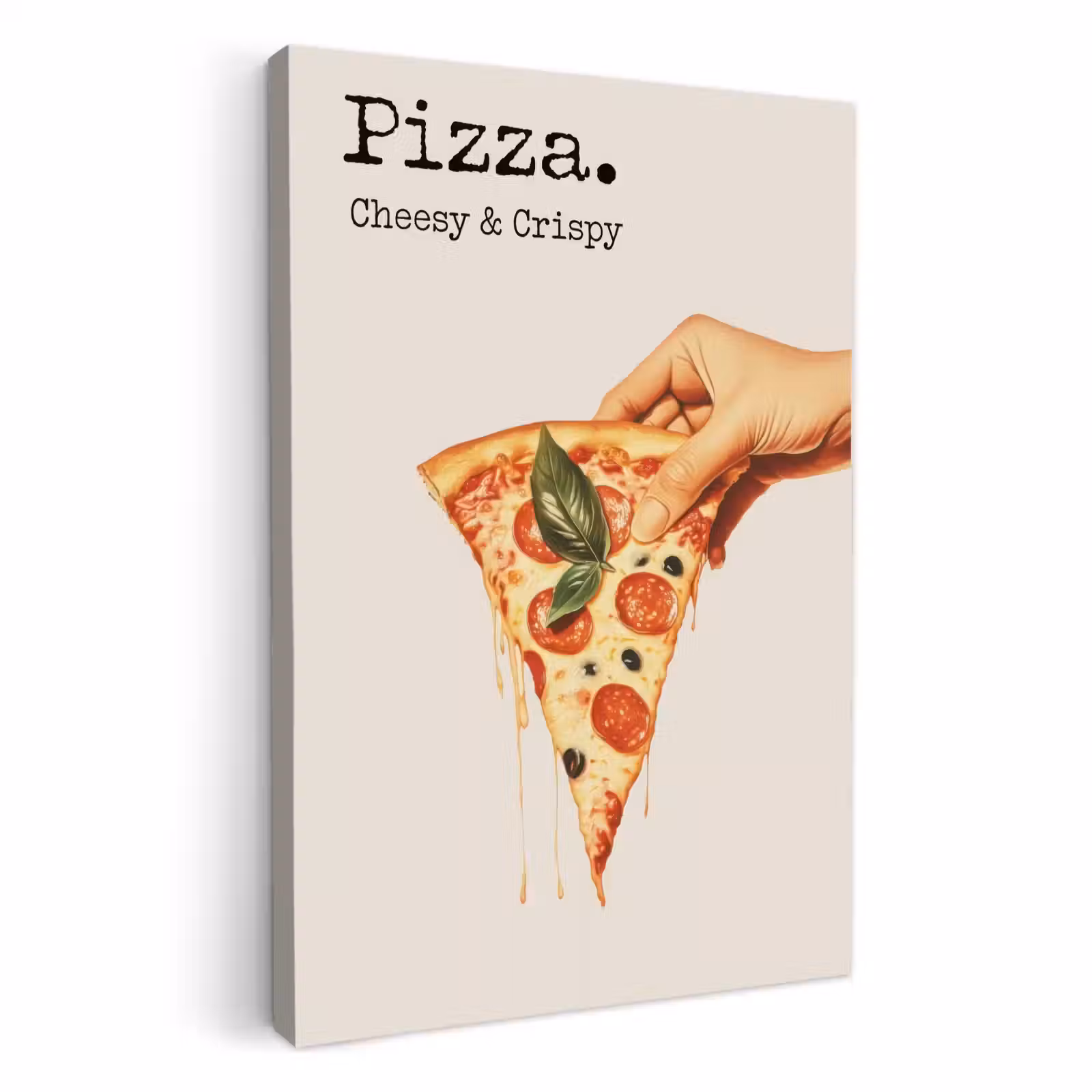 Tableau sur toile - Pizza - Fromage - Pepperoni — 1