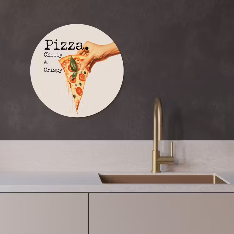 Tableau rond - Pizza - Fromage - Pepperoni — 3