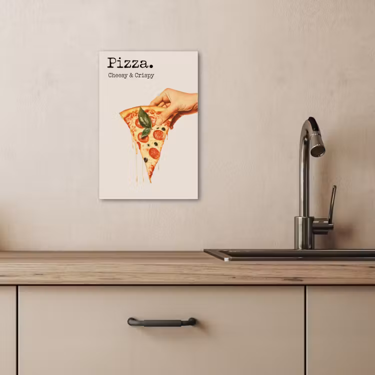 Tableau sur toile - Pizza - Fromage - Pepperoni — 2