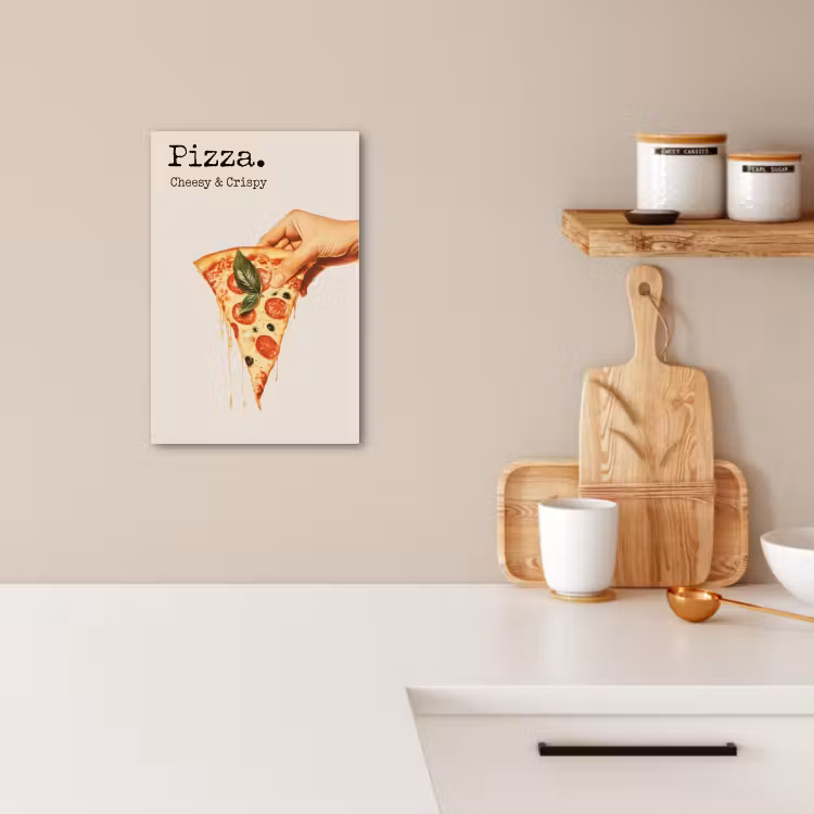 Tableau sur toile - Pizza - Fromage - Pepperoni — 3