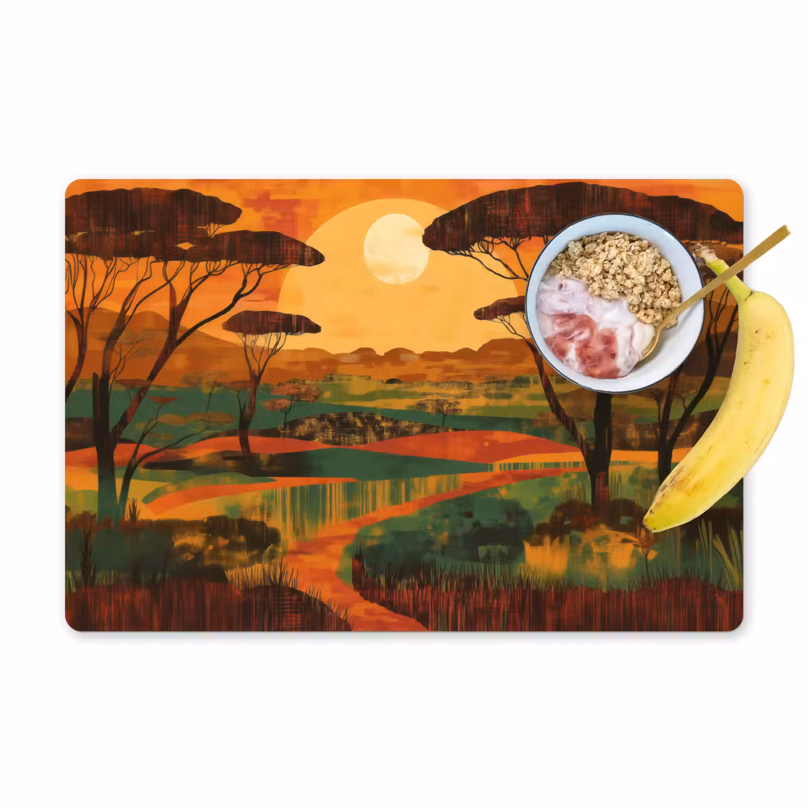 Sets de table en vinyle - Paysage - Africain - Soleil — 1