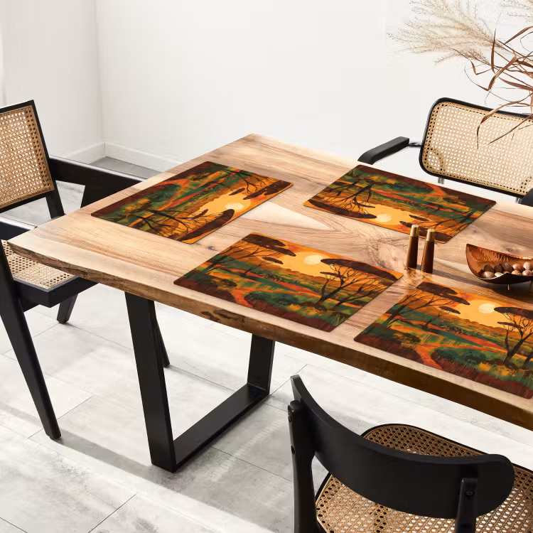 Sets de table en vinyle - Paysage - Africain - Soleil — 4