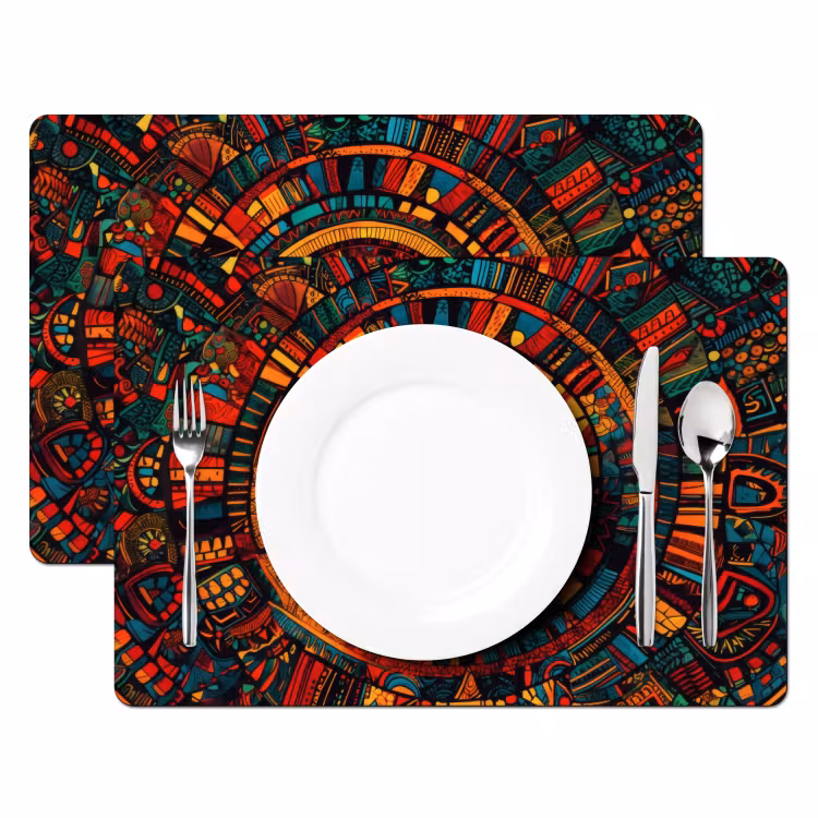 Sets de table en vinyle - Mandala - Cercles - Motifs — 2