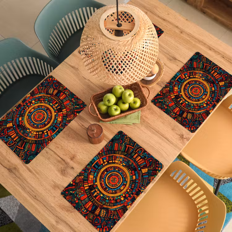 Sets de table en vinyle - Mandala - Cercles - Motifs — 3