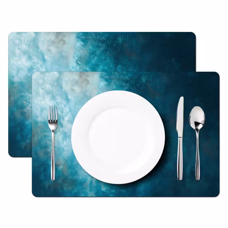 Sets de table en vinyle - Bateau - Eau - Bleu — 2