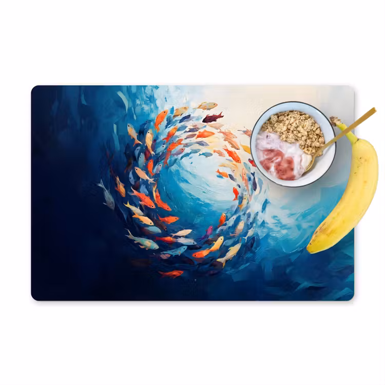 Sets de table en vinyle - Mer - Poissons - Colorés - Dynamiques — 1