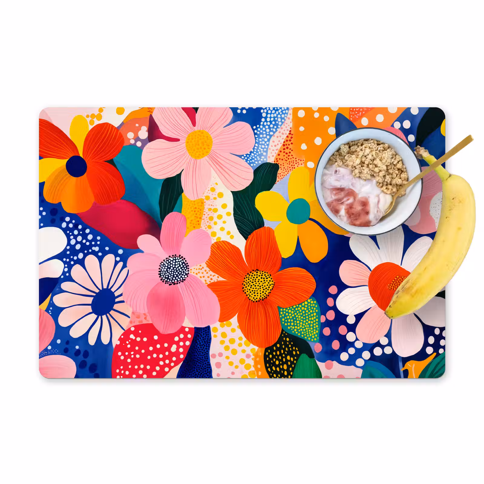 Sets de table en vinyle - Fleurs - Colorées - Points — 1