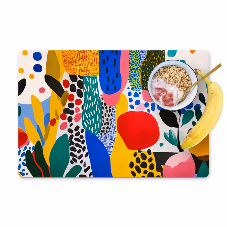 Sets de table en vinyle - Points - Formes - Moderne - Couleurs — 1