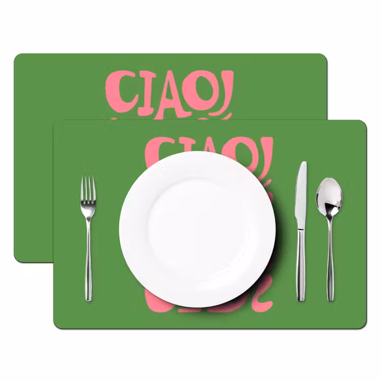 Sets de table en vinyle - Abstrait - Rose - Ciao - Formes — 2