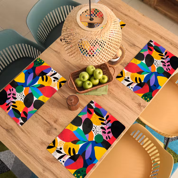 Sets de table en vinyle - Formes - Points - Coloré — 3