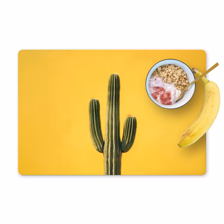 Sets de table en vinyle - Cactus - Vert - Minimaliste — 1