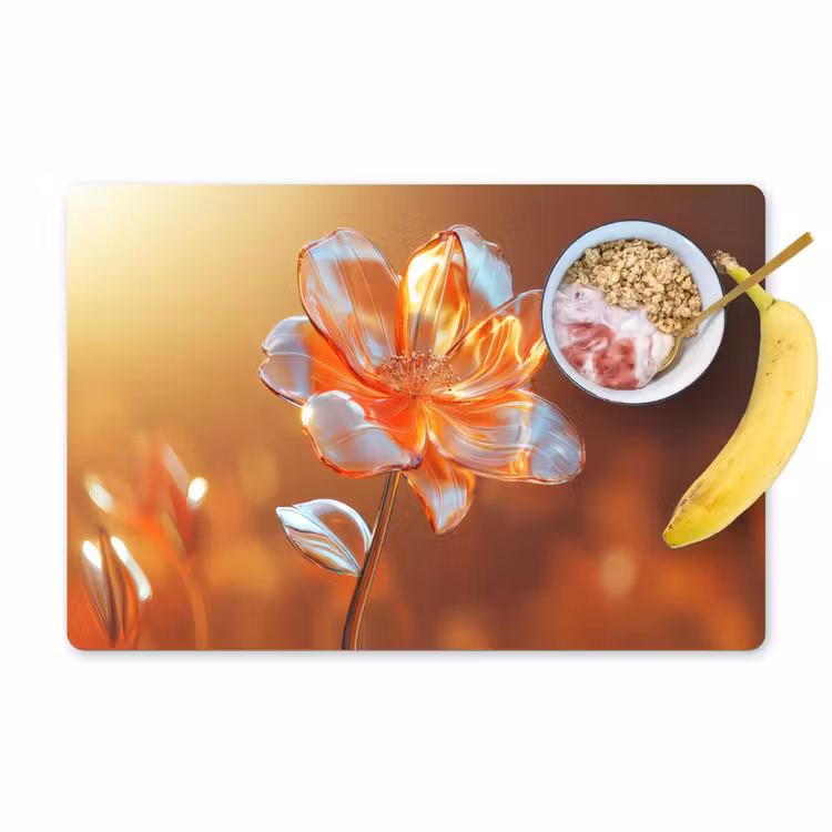 Sets de table en vinyle - Lunettes - Fleur - Soleil — 1