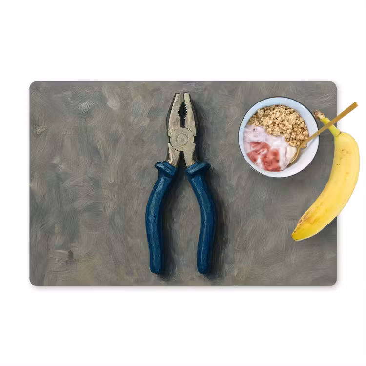 Sets de table en vinyle - Pince - Peinture - Texture - Peinture — 1