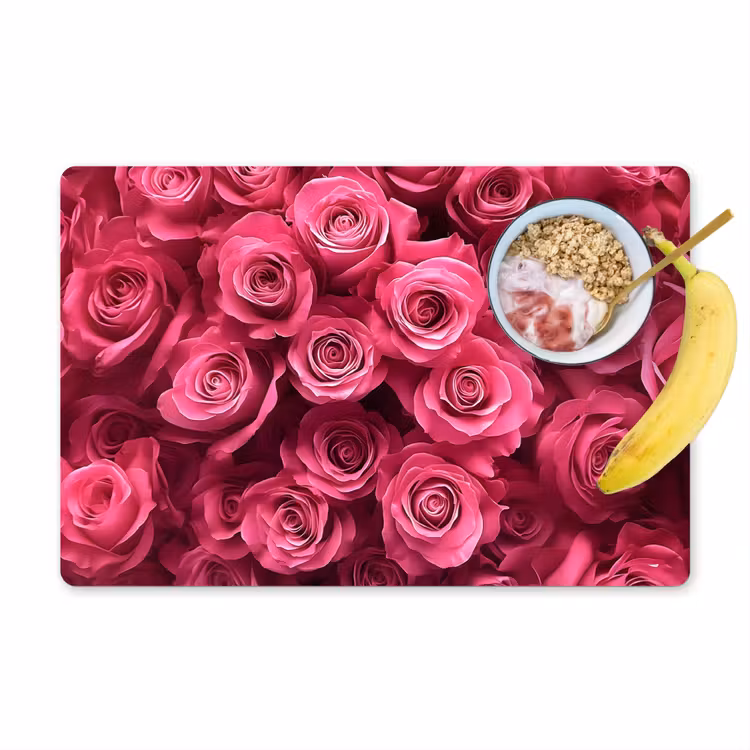 Sets de table en vinyle - Roses - Rose - Fleur — 1