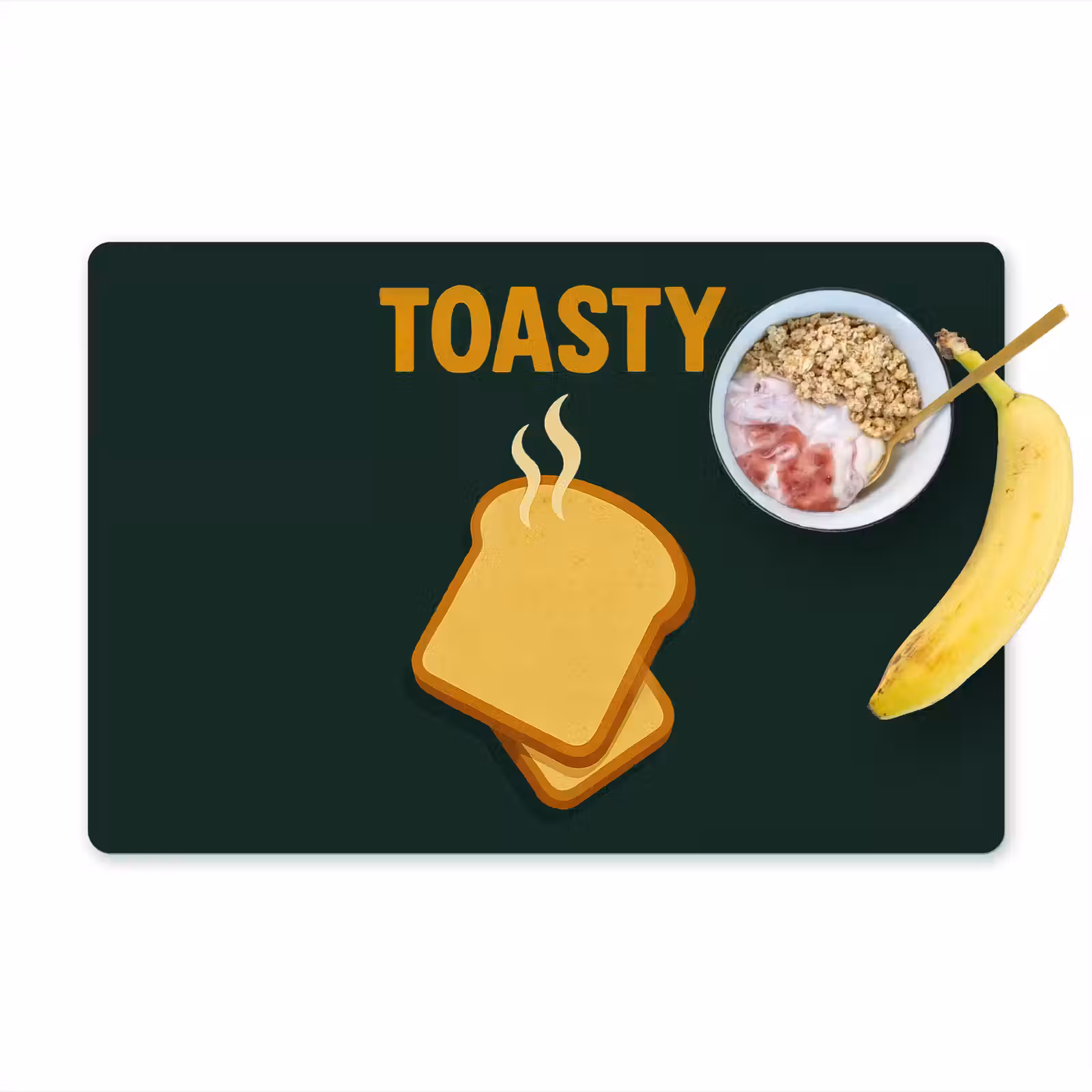 Sets de table - Pain - Toast - Vert - Minimaliste — 1