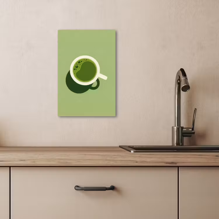 Tableau sur toile - Minimalist - Cups - Matcha -Green — 2