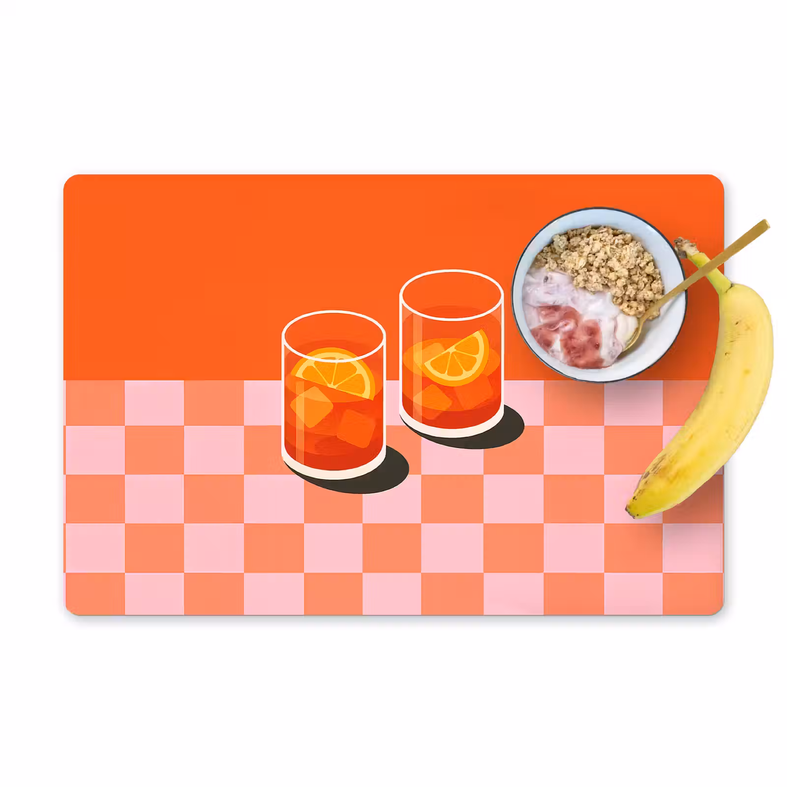 Sets de table - Orange - Lunettes - Orange — 1