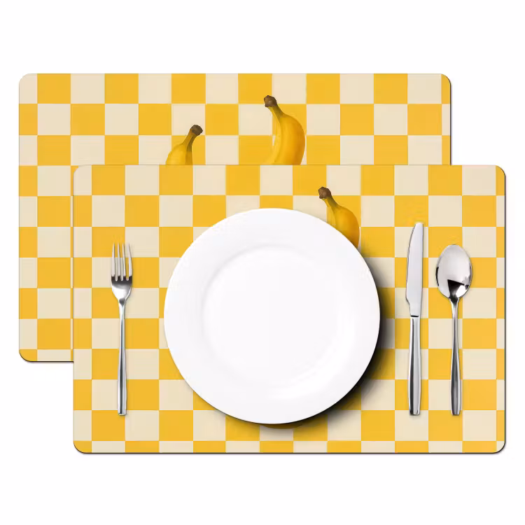 Sets de table - Bananes - Jaune - Bloqué — 2