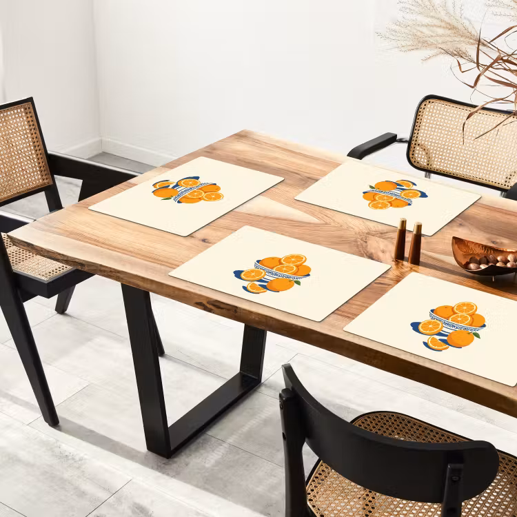 Sets de table - Bol - Minimaliste - Orange - Oranges — 4