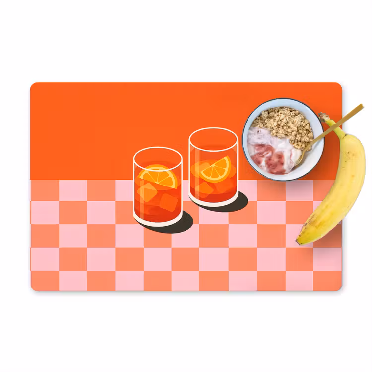 Sets de table - Orange - Lunettes - Orange — 1