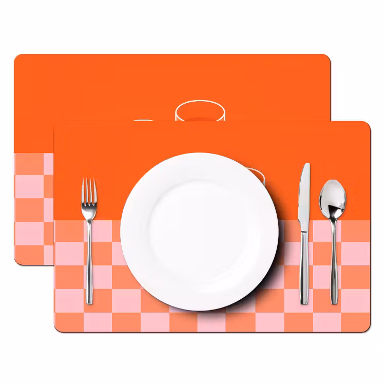 Sets de table - Orange - Lunettes - Orange — 2