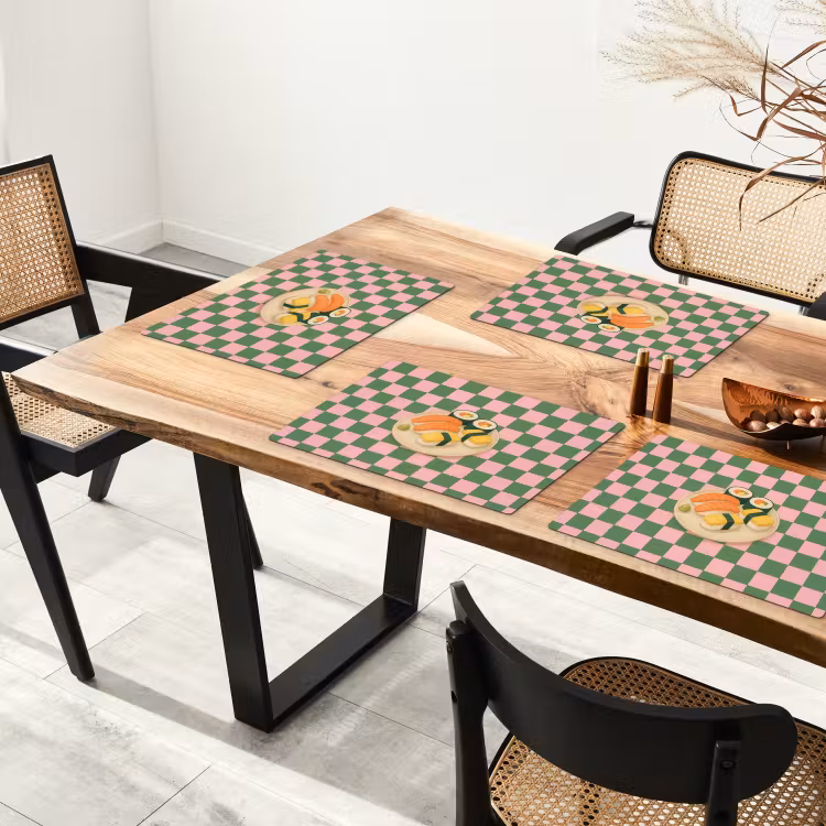 Sets de table - Sushi - Assiette - Bloquée - Verte — 4
