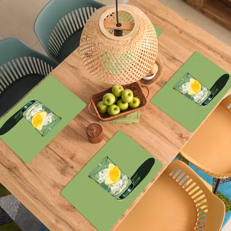Sets de table - Verre - Citron - Glaçons - Vert — 3