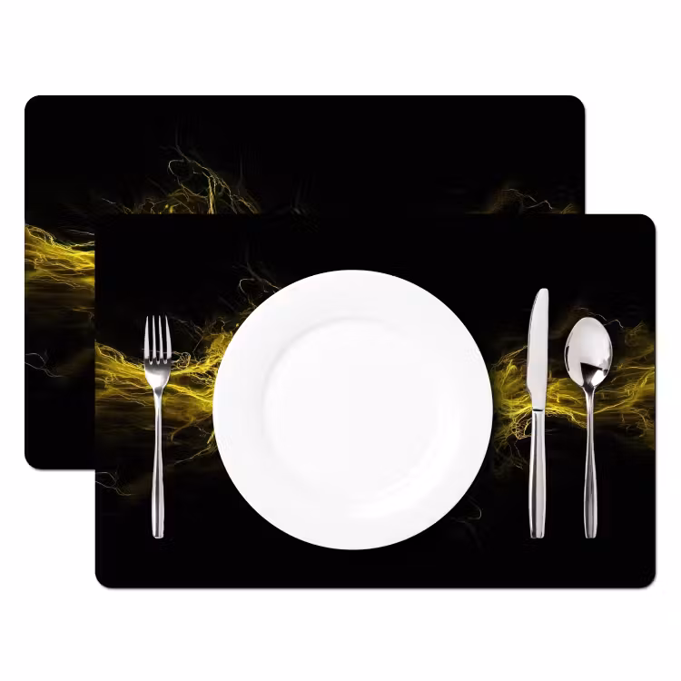 Sets de table - Électricité - Jaune - Énergie — 2