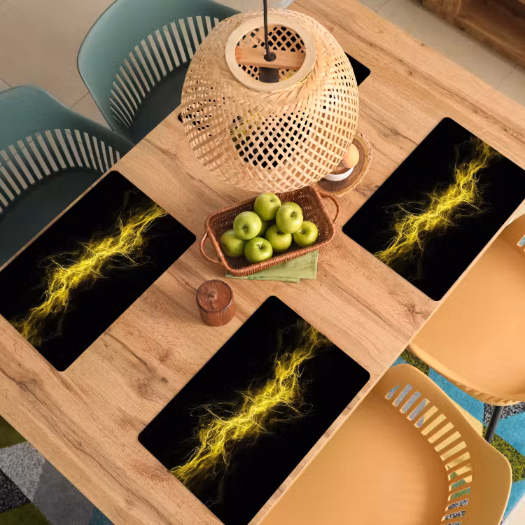 Sets de table - Électricité - Jaune - Énergie — 3
