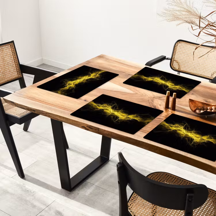 Sets de table - Électricité - Jaune - Énergie — 4