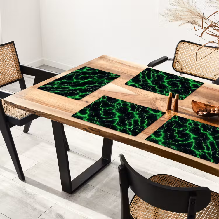 Sets de table - Éclairs - Vert - Énergie — 4