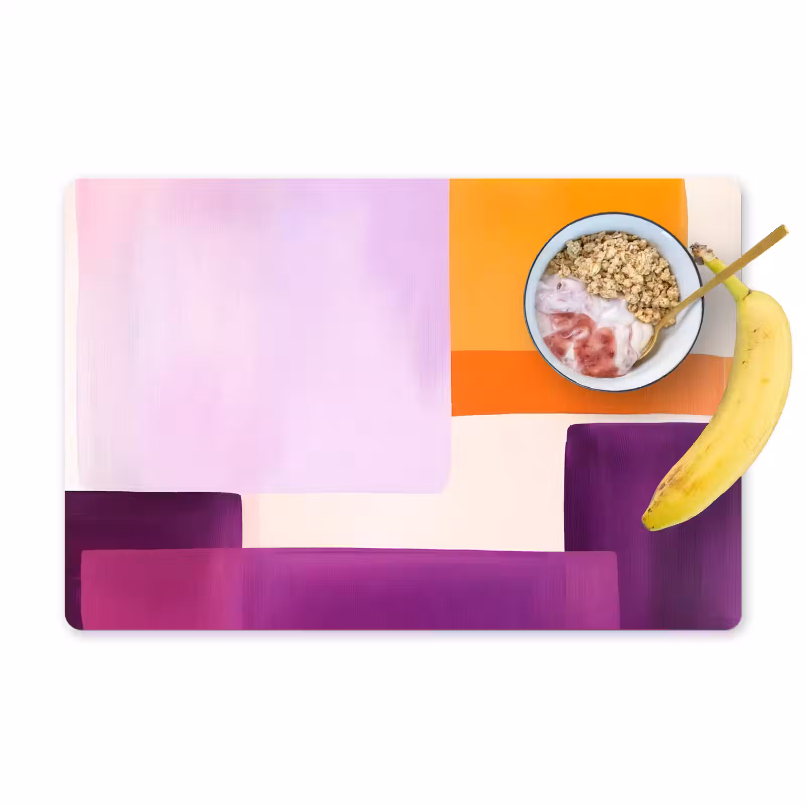 Sets de table en vinyle - Avions - Abstrait - Rectangulaire - Orange — 1