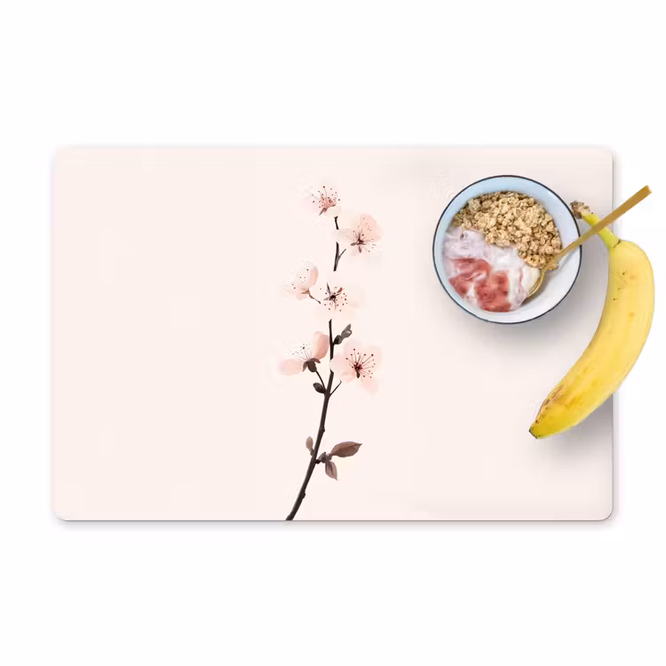 Sets de table - Minimaliste - Fleur - Branche - Rose — 1