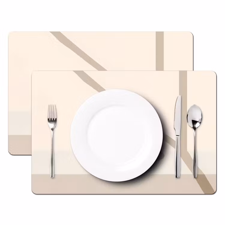 Sets de table - Panier - Fruits - Minimaliste - Orange — 2