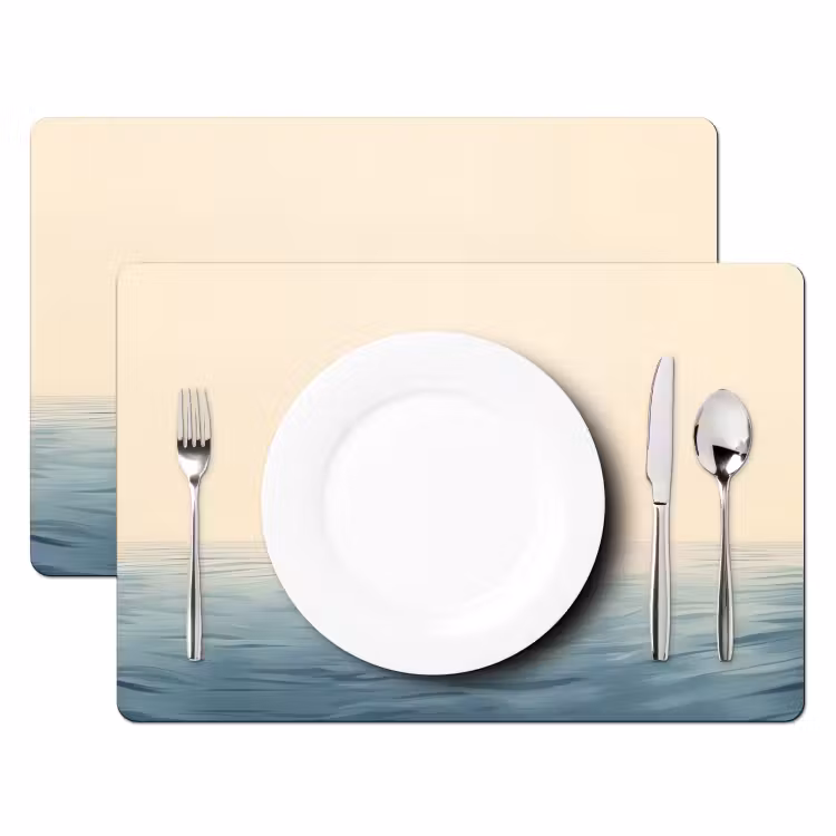 Sets de table - Soleil - Orange - Mer — 2