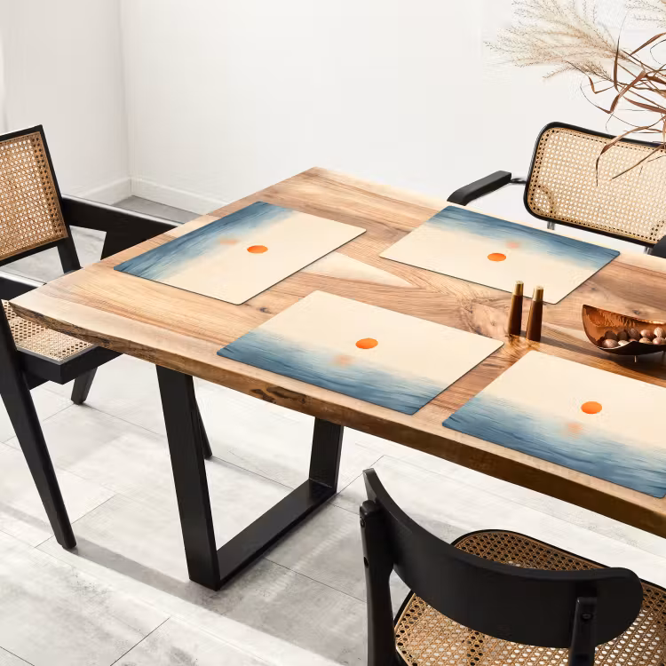 Sets de table - Soleil - Orange - Mer — 4
