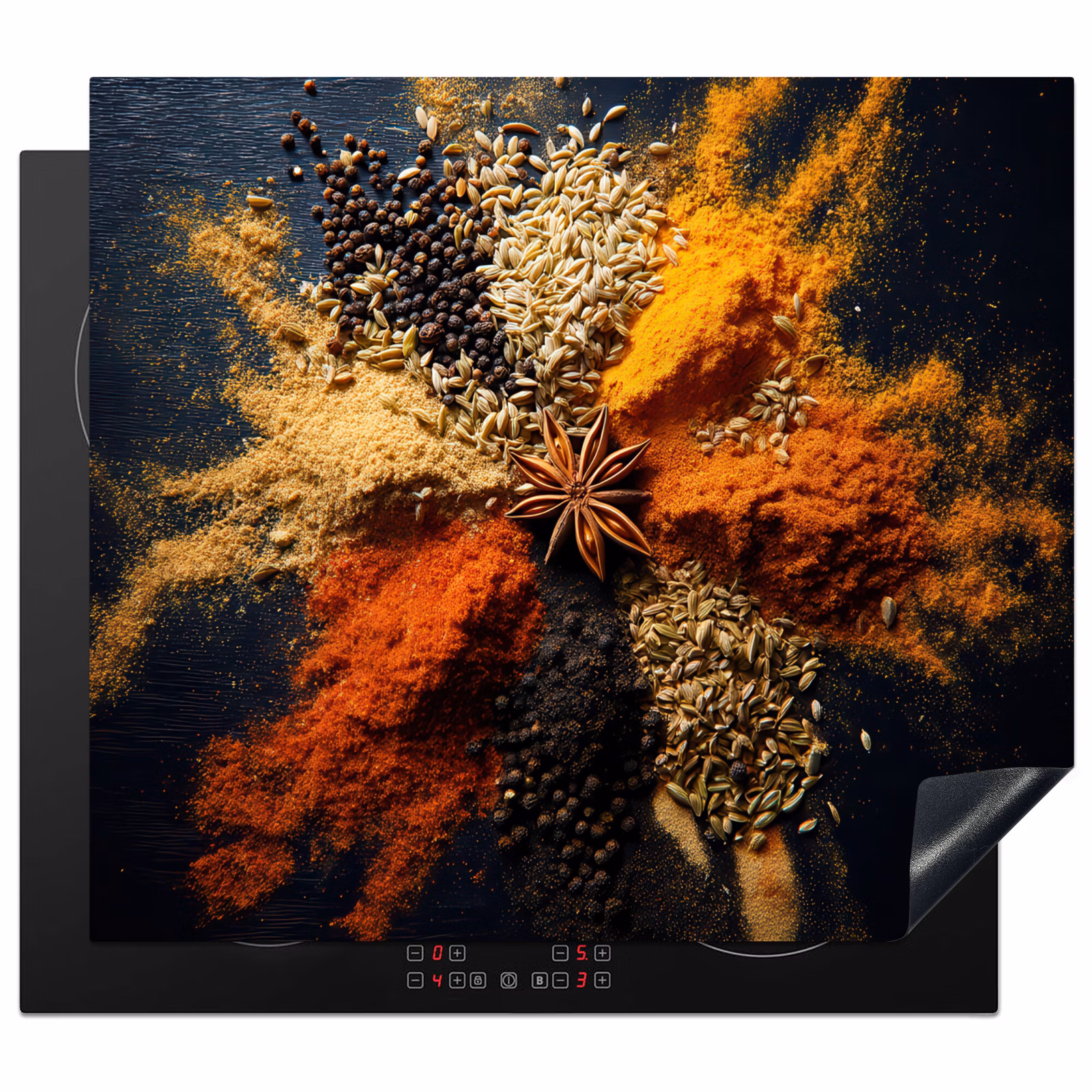Protection plaque induction - Épices - Explosion - Orange — 1
