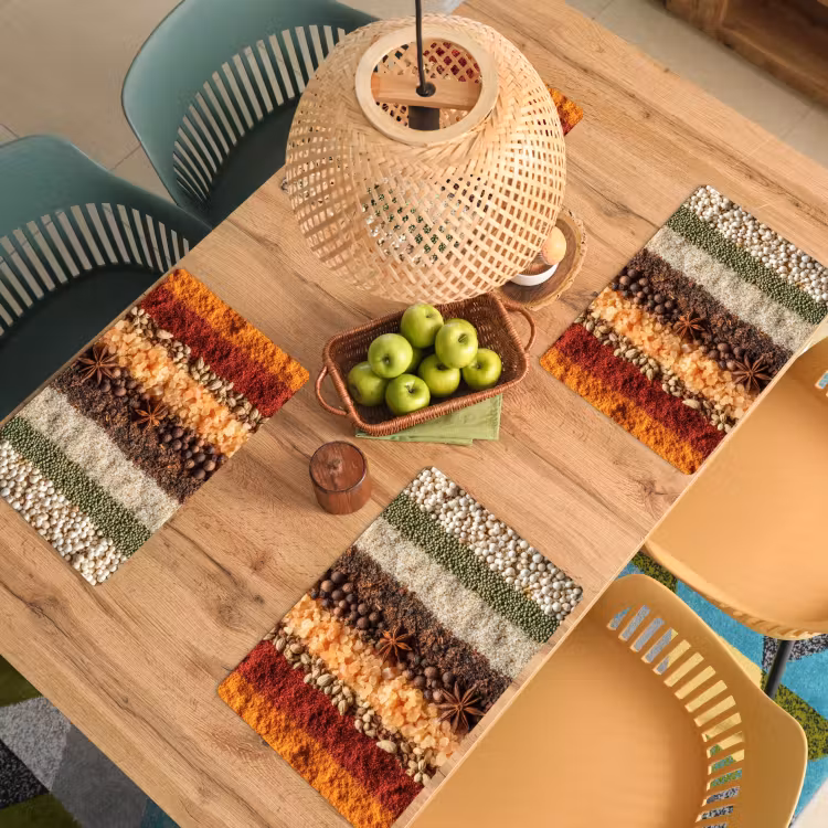 Sets de table en vinyle - Orbites - Verticales - Herbes - Variation — 3